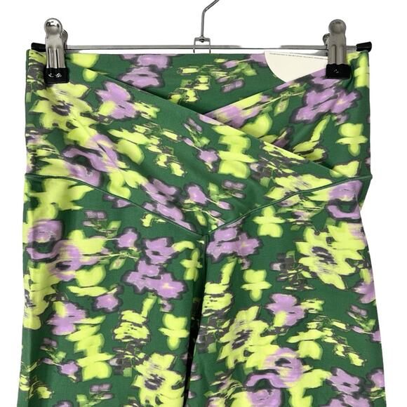 Offline By Aerie Real Me High Waisted Crossover 7/8 Leggings Size LS Floral NEW - Picture 4 of 10